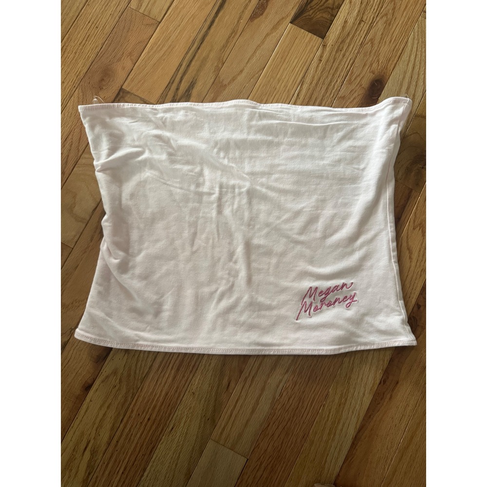 Megan Moroney Official Merch Light Pink Embroidered Tube Top XXL Camo Lined